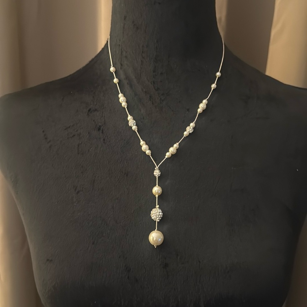 Cezanne Gold and Silver Pearl Necklace